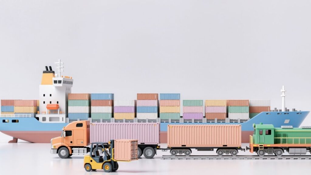Łańcuch dostaw: jak wybrać najlepszą kombinację (droga + kolej + morze)?